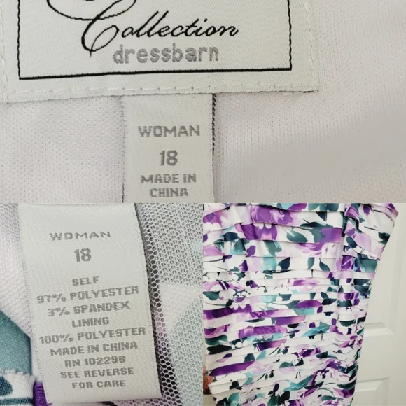 Collection Dressbarn Tiered knee-length floral dress - Picture 6 of 8